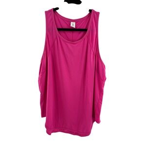 Xersion Womens Pink Athletic Tank Top Size XXL Sleeveless Workout Activewear
